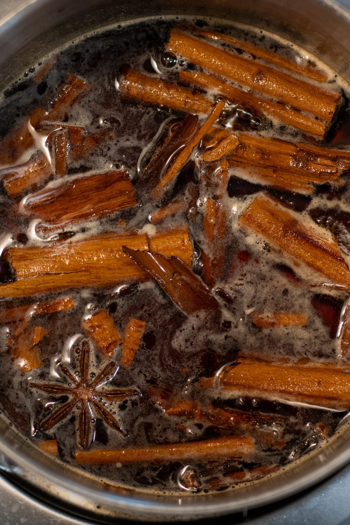 Bubbling Spiced Christmas Syrup