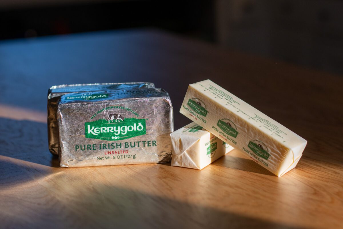 Blocks of Kerrygold butter