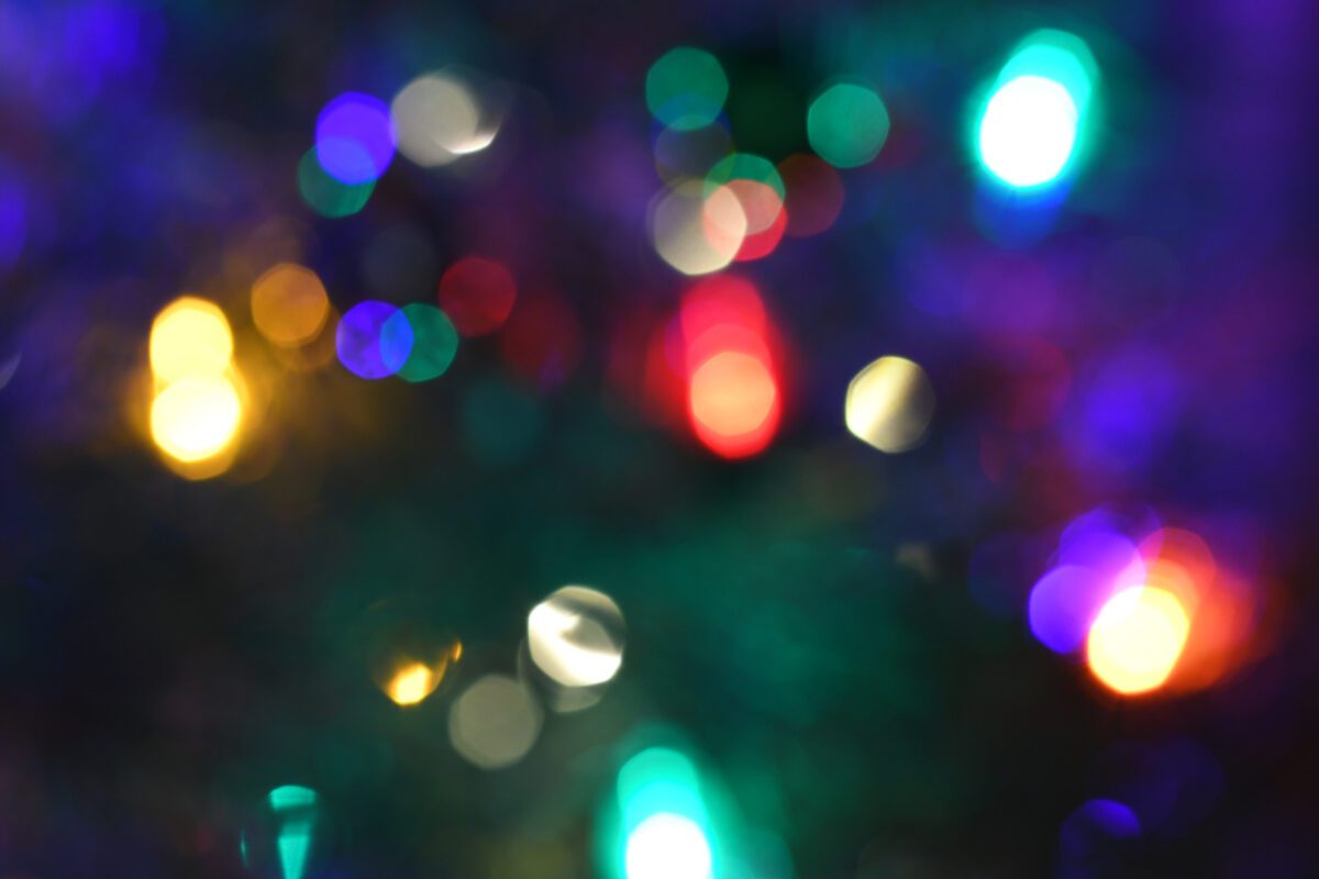 Bokeh Christmas lights