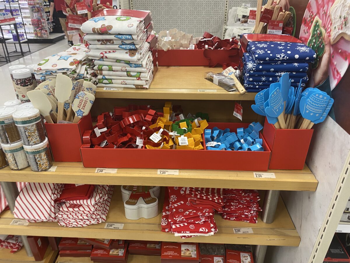 Display of baking supplies at Target