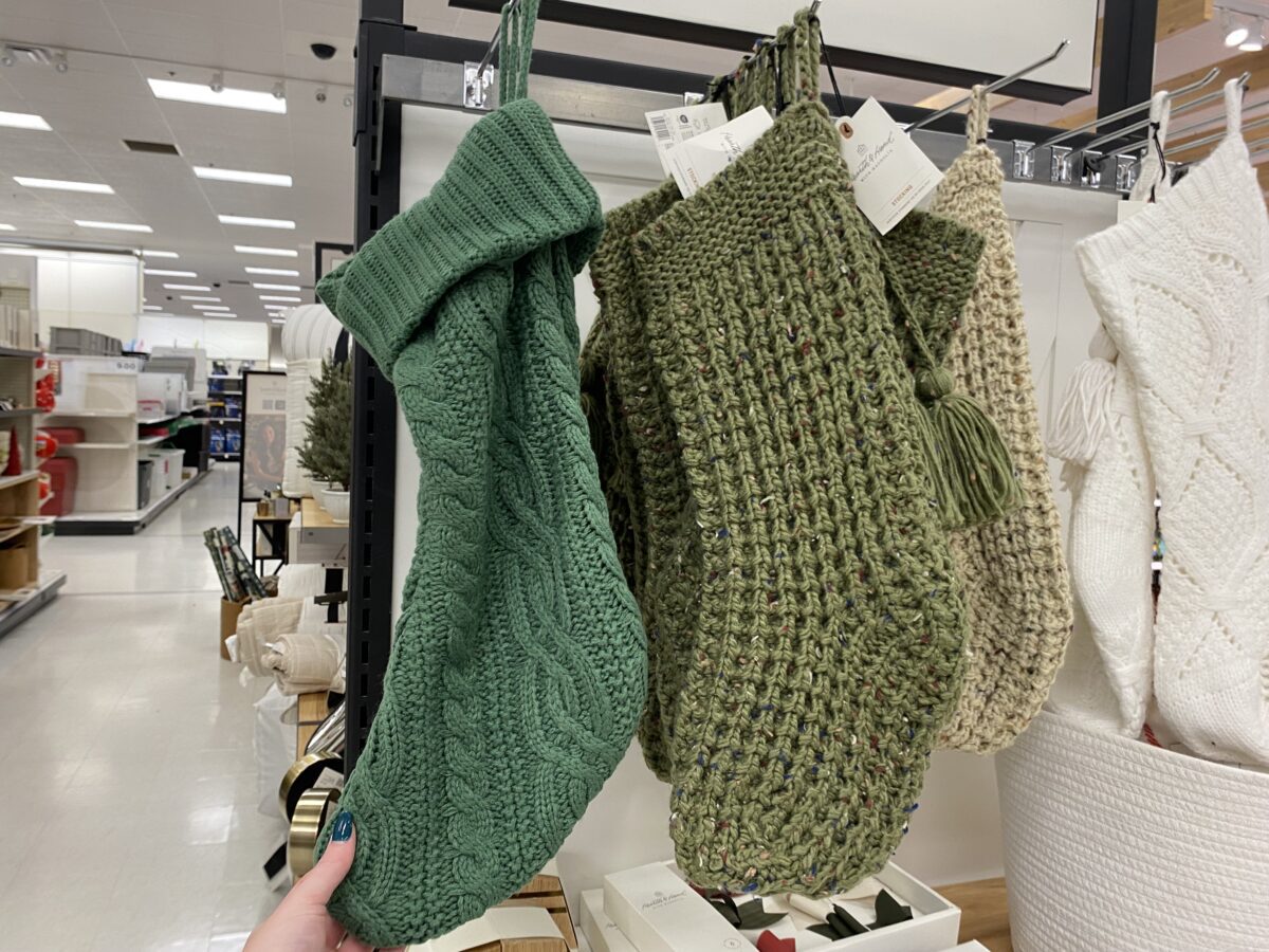 Knit stockings at Target