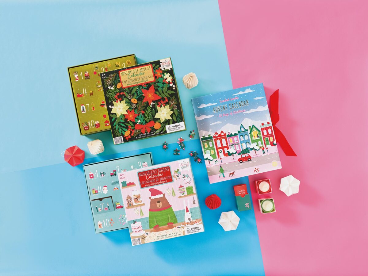 Min puzzle and candle advent calendar