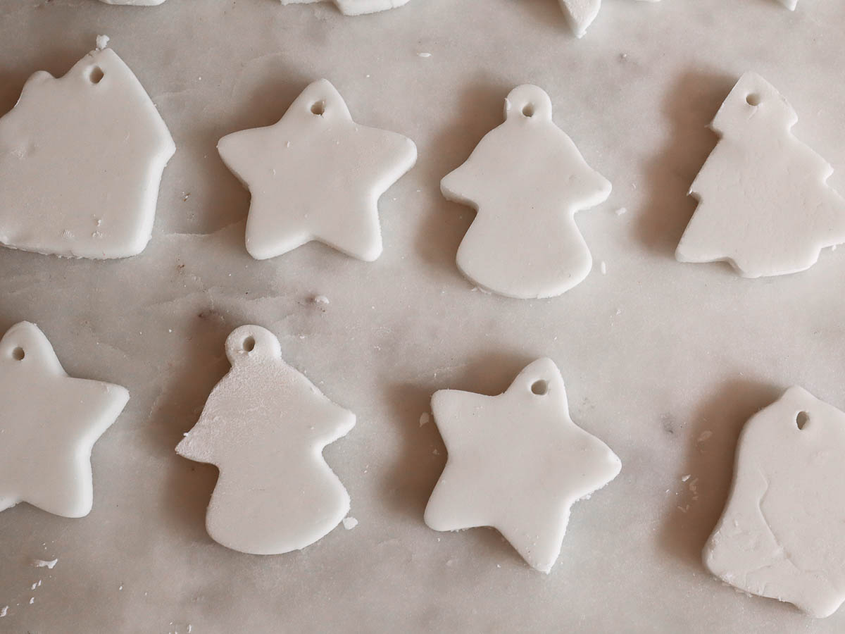 Baking soda dough ornaments