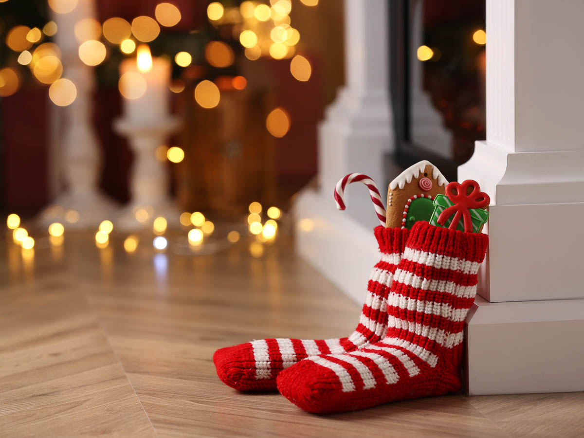 Stockings stuffed with treats