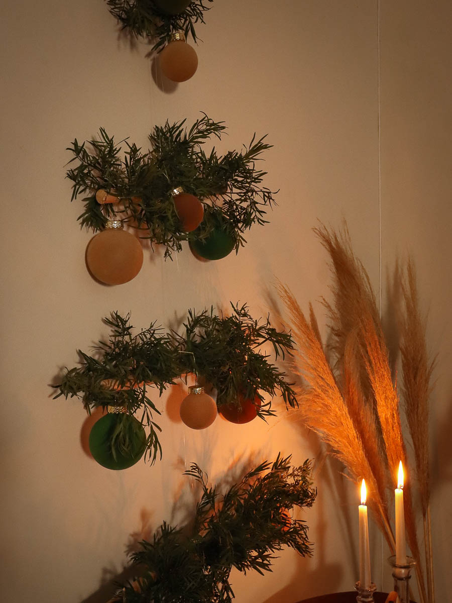 Wall mounted Christmas tree