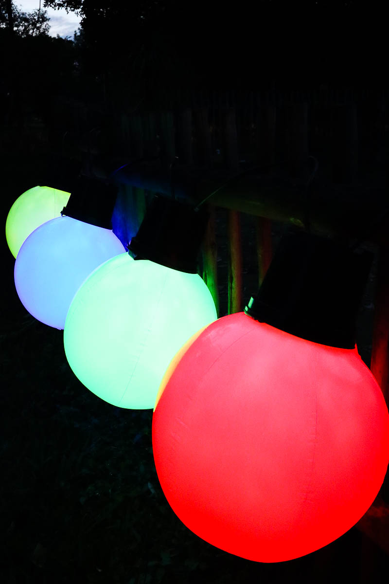 giant light up Christmas balls